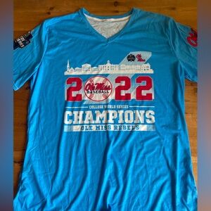Ole Miss 2022 Mens College World Series Baseball National Champions Shirt